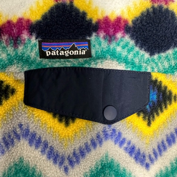 Patagonia Synchilla T-snap pullover timber twist Astec print size S - Picture 7 of 9